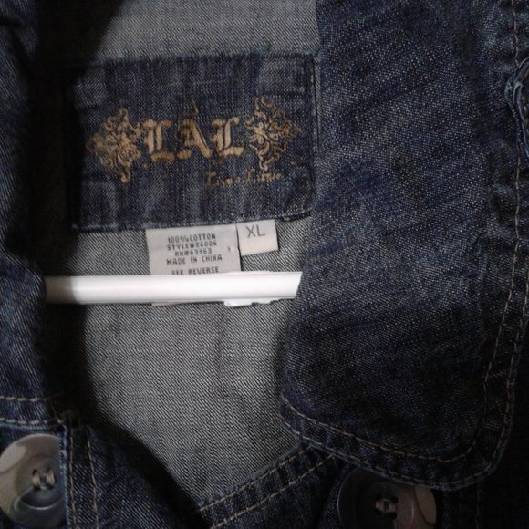 womens LAL denim jasket size XL - Picture 5 of 7